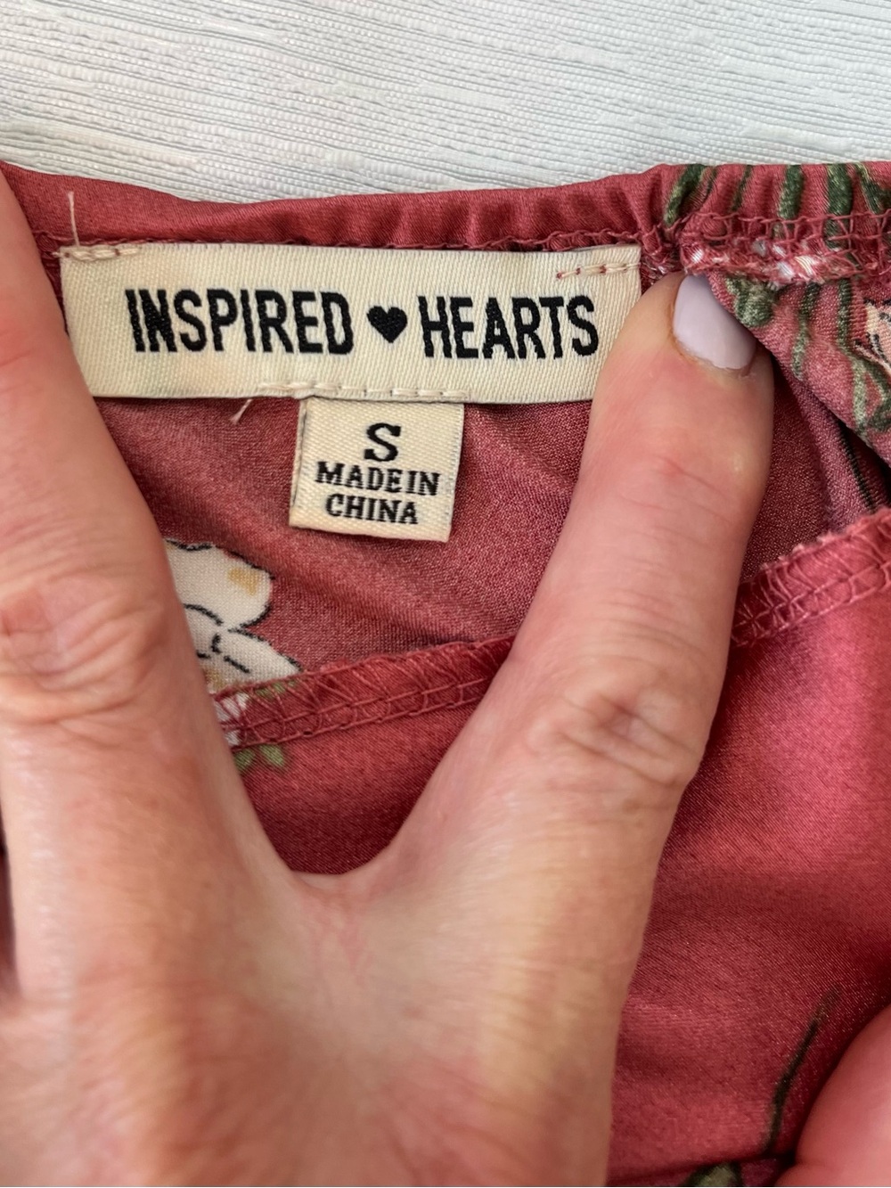 Inspired Hearts Dusty Rose Floral Slip Dress - Picture 2 of 12